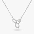 Trinity Bloom Necklace 18k White Gold