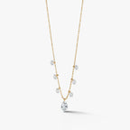 Celestielle Drop Diamond Necklace 18k Yellow Gold