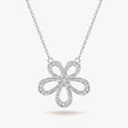 Fleur Étoile Necklace 18k White Gold