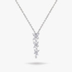 Celestia Cascade Necklace 18k White Gold