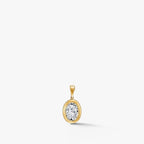 Aurelia Oval Diamond Pendant 18k Yellow Gold 1.5 ct