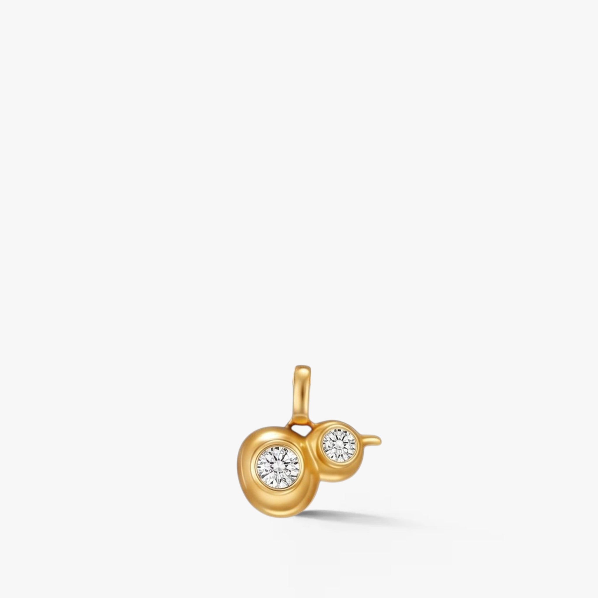 Fortuna Twin Diamond Pendant 18k Yellow Gold