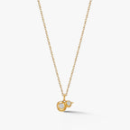 Fortuna Twin Diamond Pendant 18k Yellow Gold