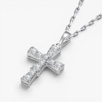 Eternal Cross Diamond Pendant 18k White Gold