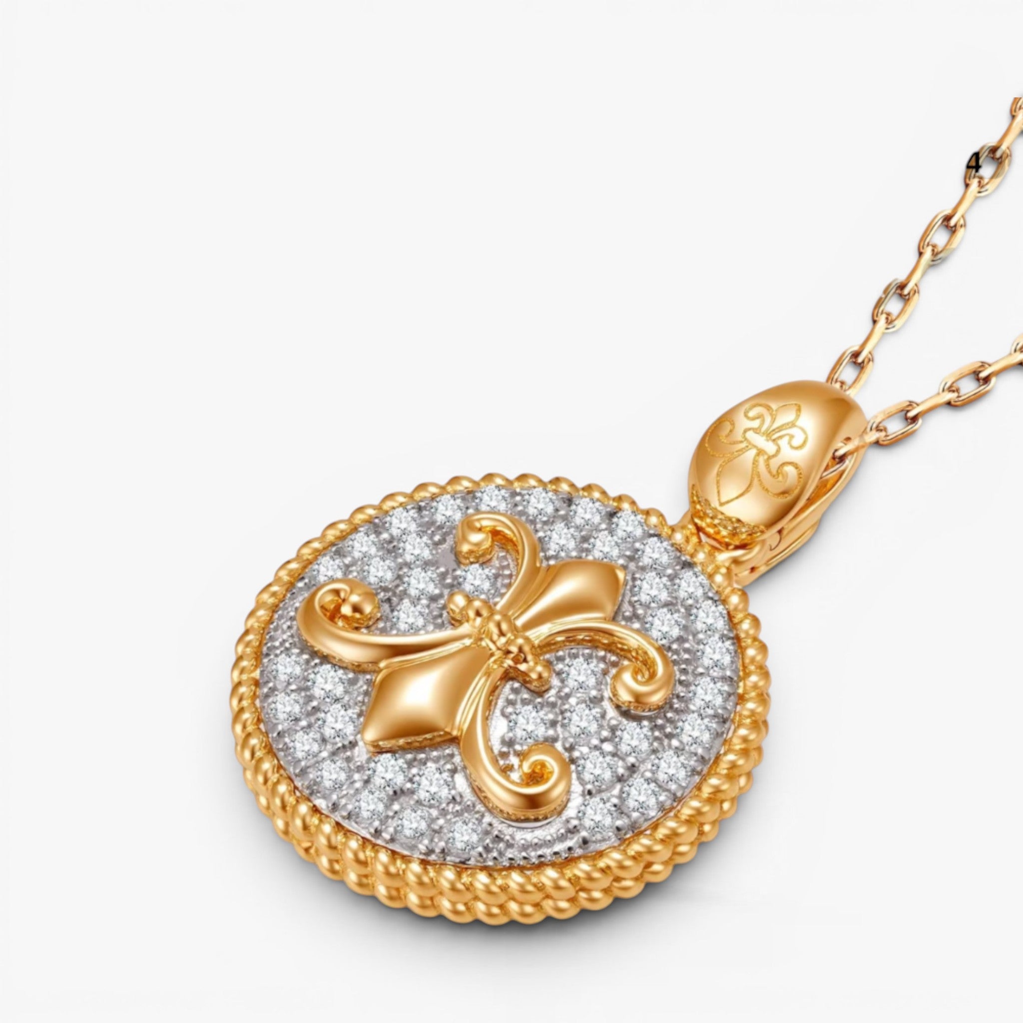 Héritage Medallion Diamond Pendant 18k
