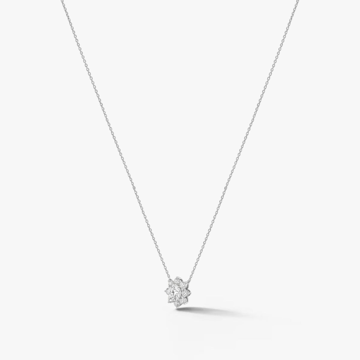 Snowé Bloom Diamond Necklace 18k White Gold
