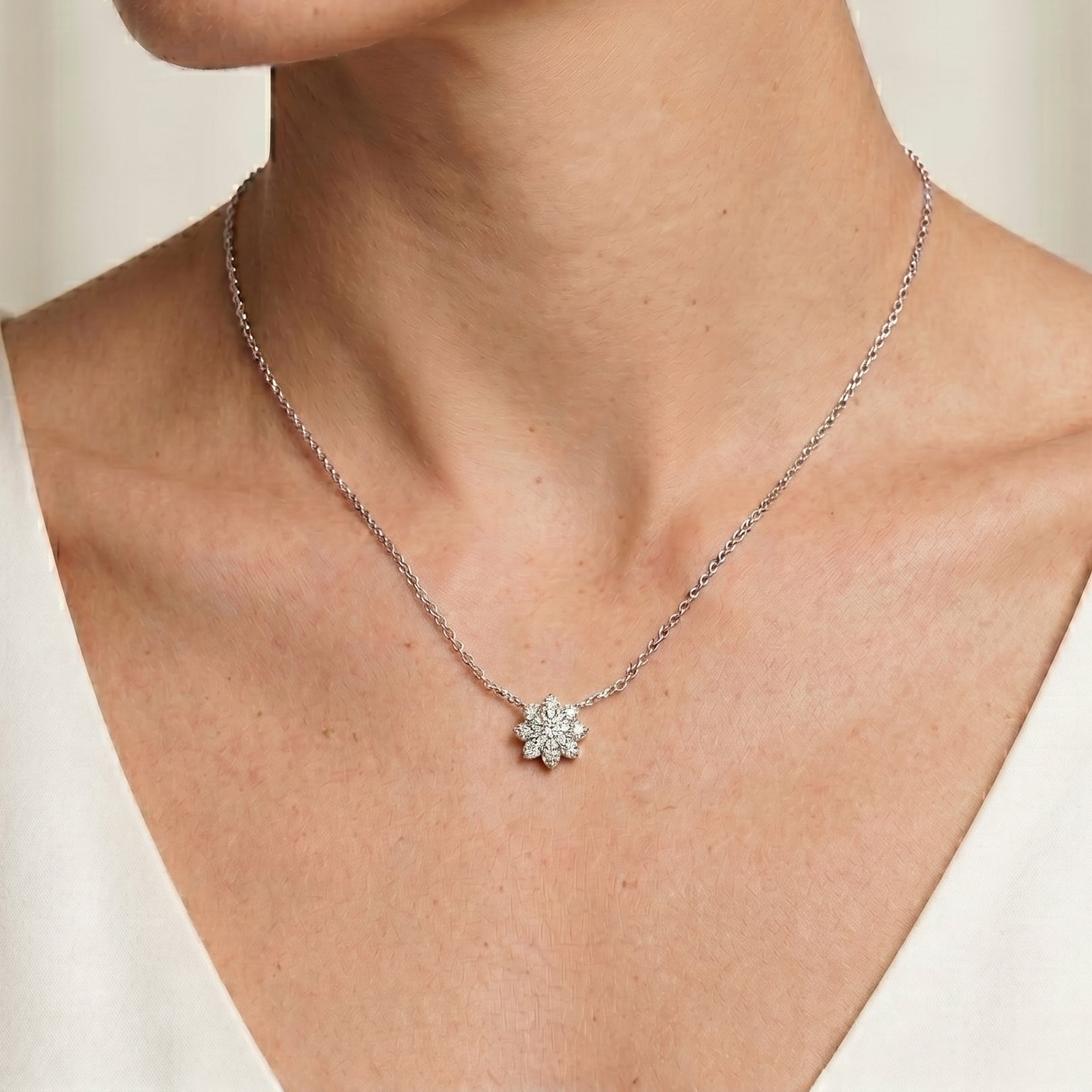 18k White Gold