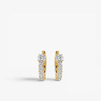 Aurora Diamond Hoop Earrings 18k Yellow Gold 1.4 ct