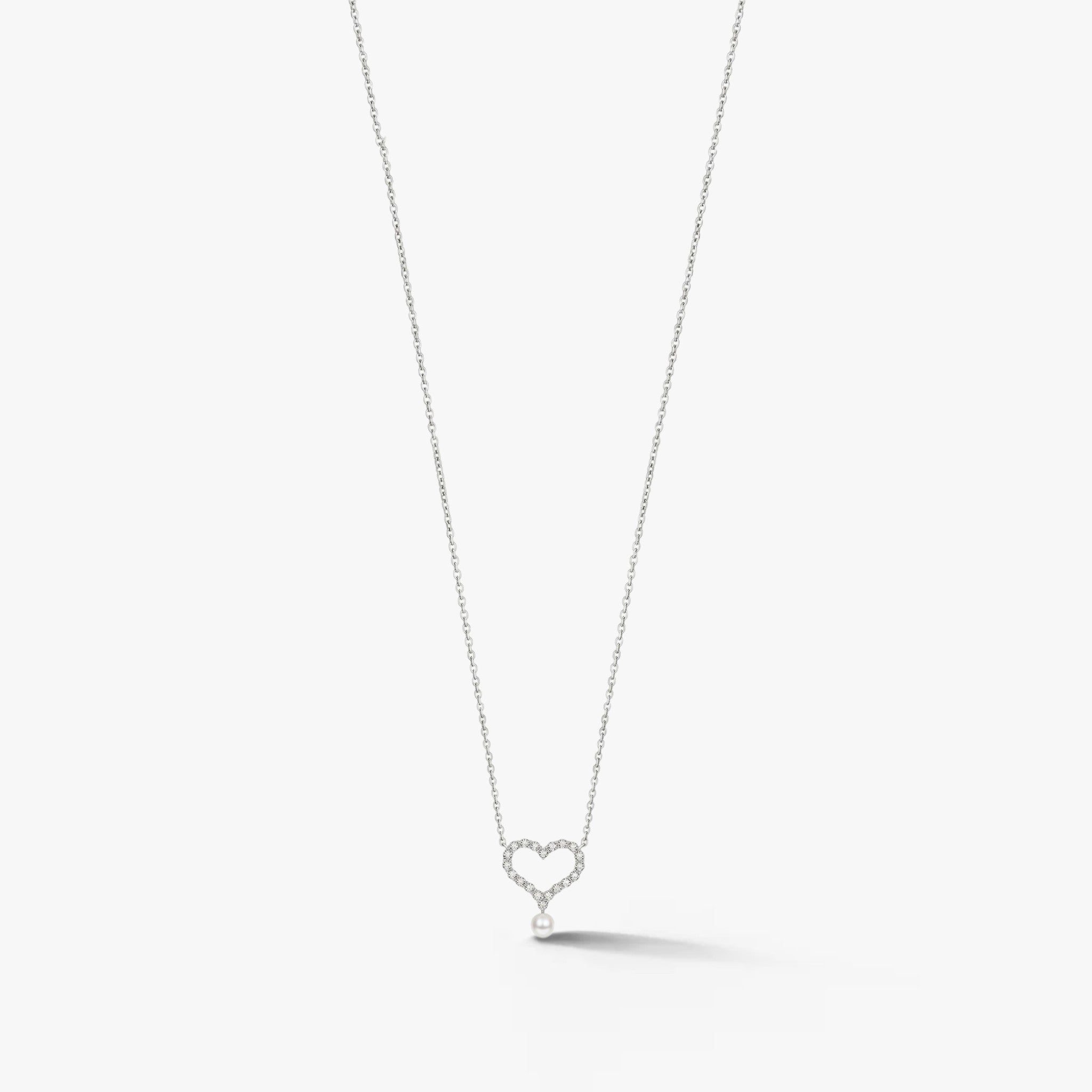 Amora Pearl Heart Necklace