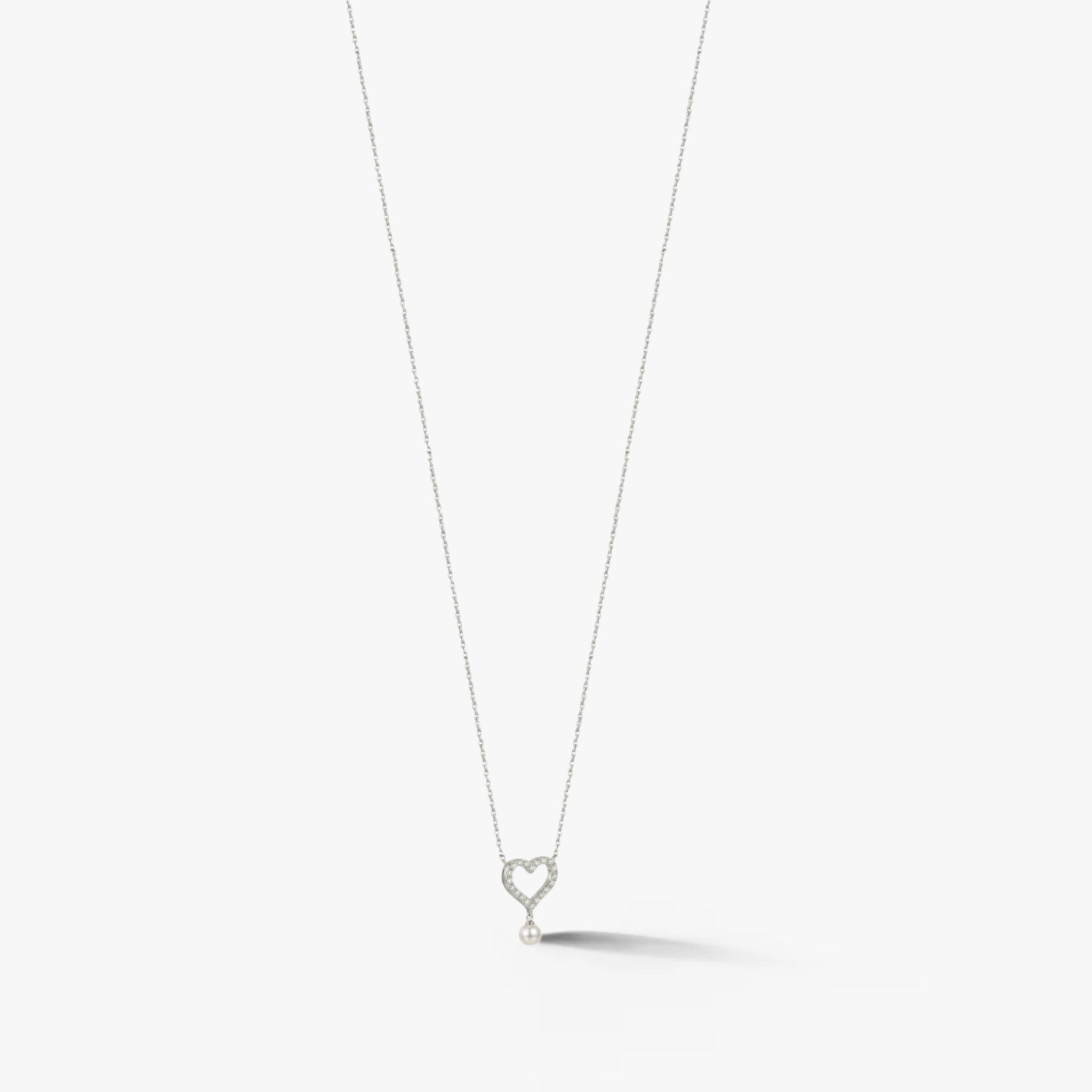 Amora Pearl Heart Necklace