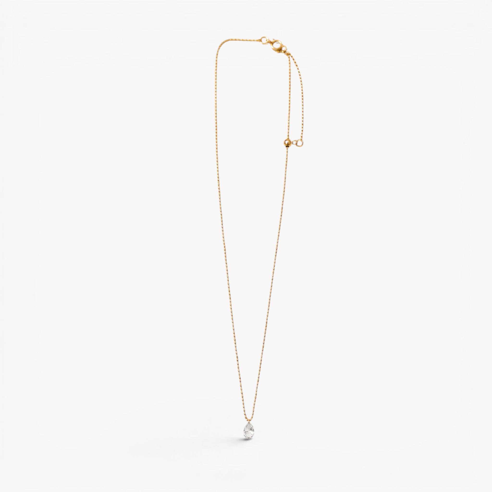 Dewdrop Grace Necklace 18k Yellow Gold 0.5 ct