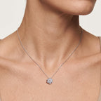 Fleur Lumière Necklace 18k White Gold