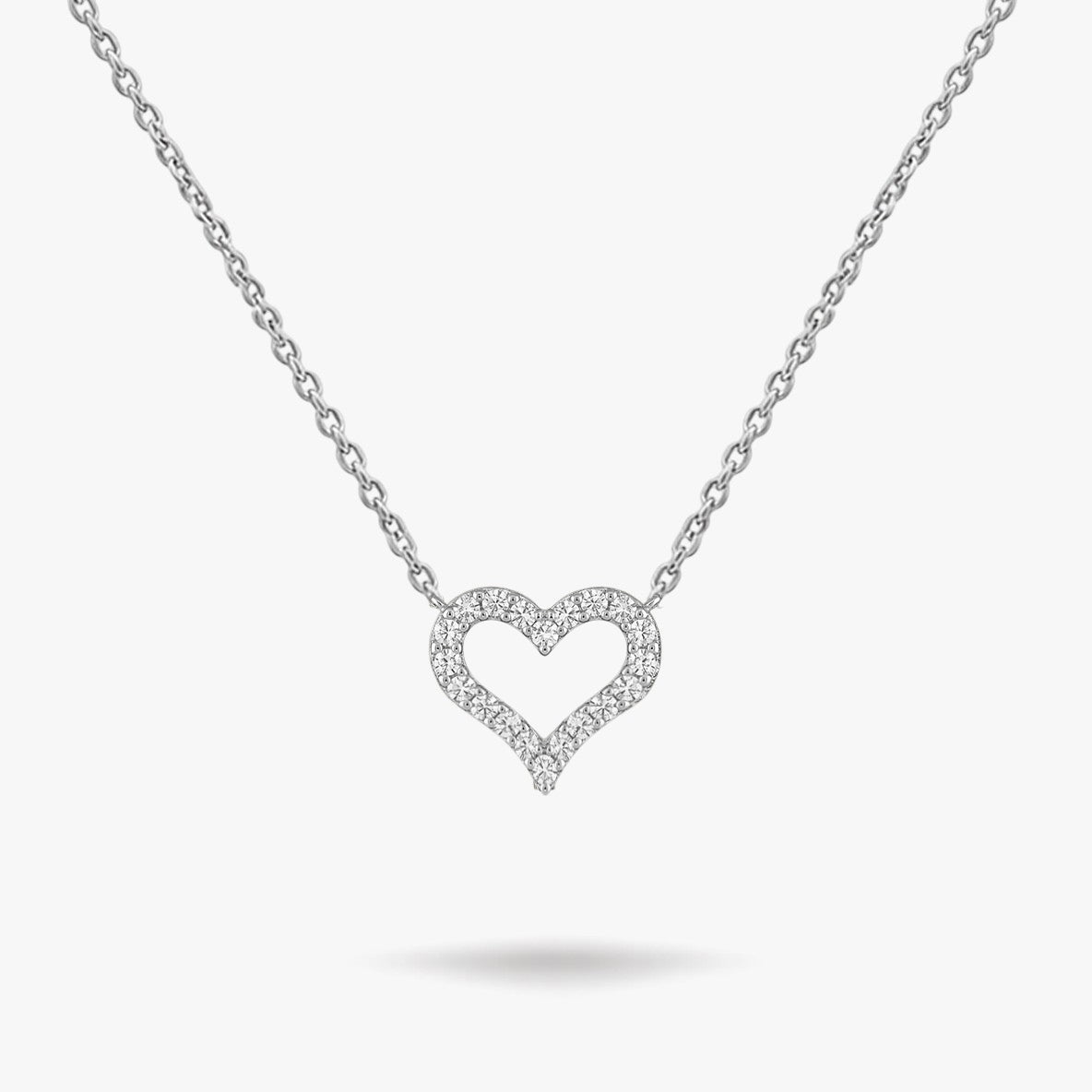 Amorette Diamond Heart Necklace