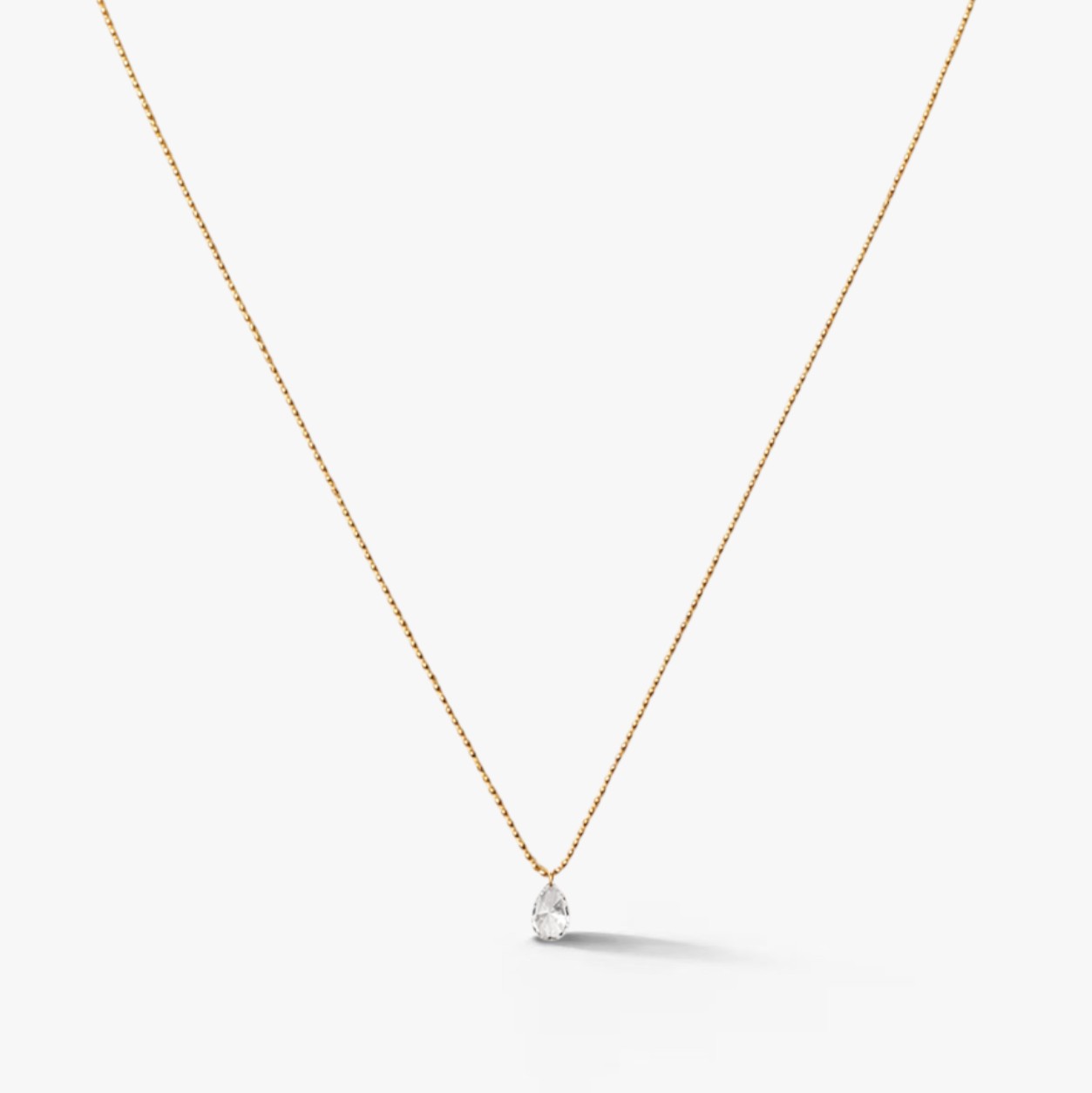 Dewdrop Grace Necklace 18k Yellow Gold 0.5 ct