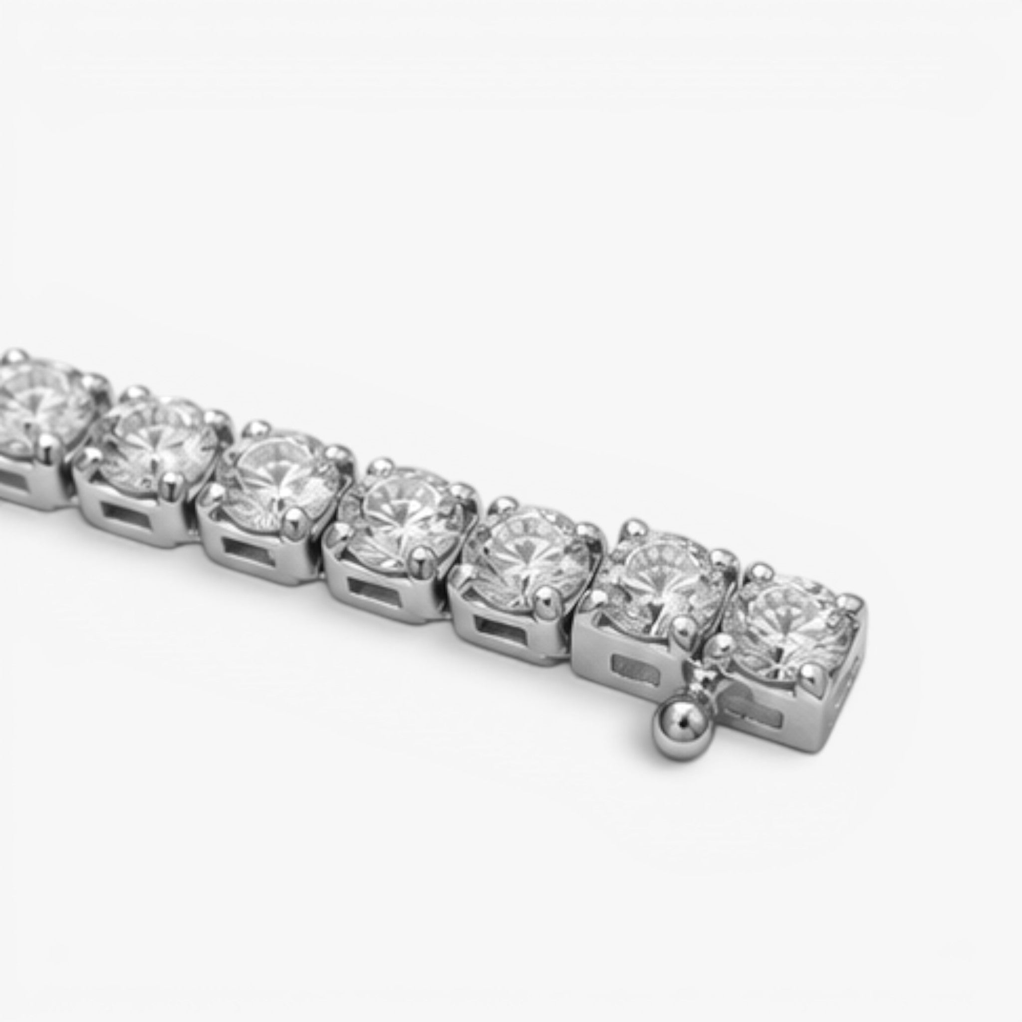 Éclat Tennis Bracelet 18k White Gold