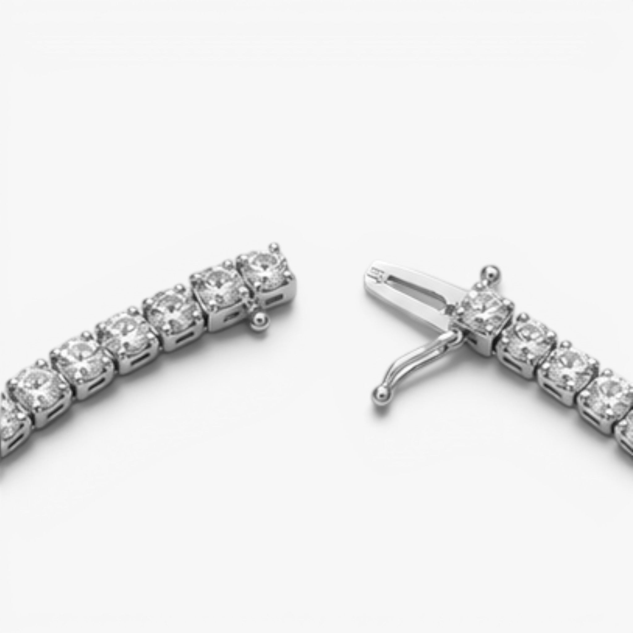 Éclat Tennis Bracelet 18k White Gold