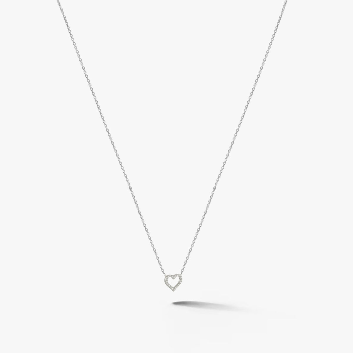 Amorette Diamond Heart Necklace