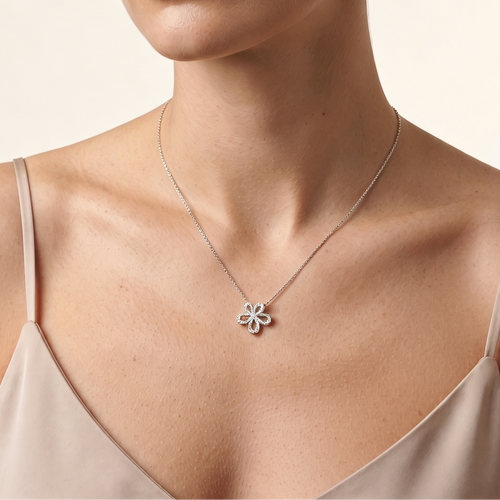 18k White Gold 
