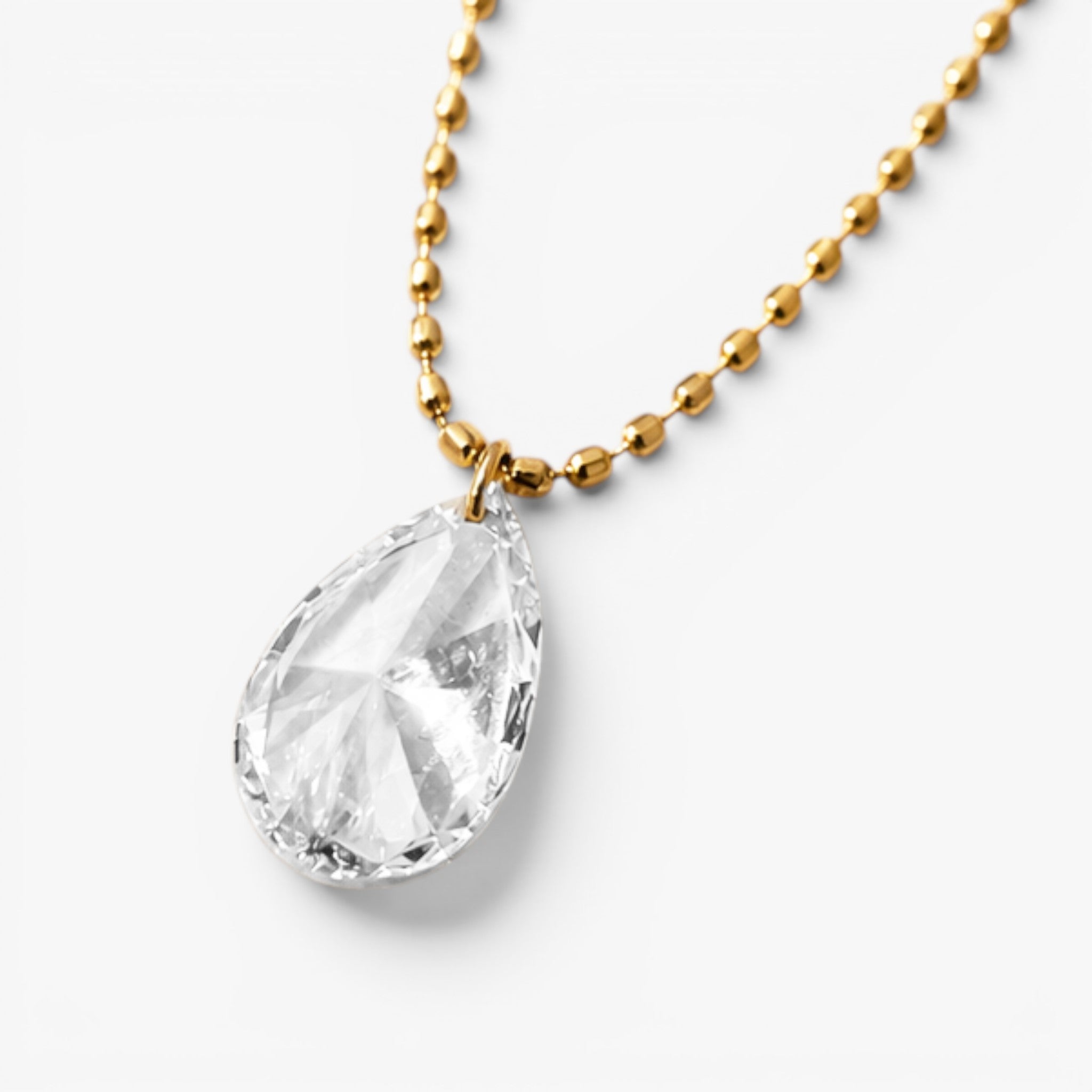 Dewdrop Grace Necklace 18k Yellow Gold 0.5 ct