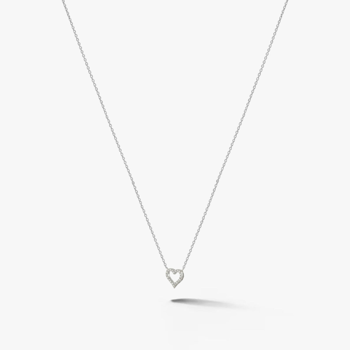 Amorette Diamond Heart Necklace