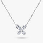 Papillon Diamond Necklace 18k White Gold