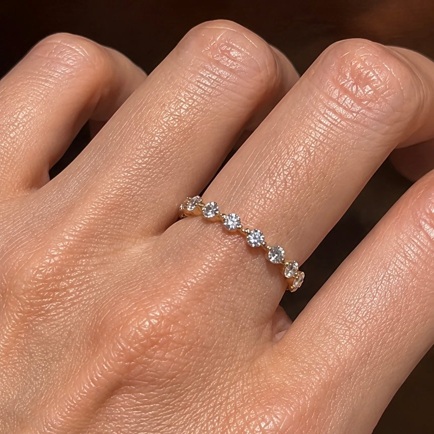 Stella Eternity Ring 14k Yellow Gold