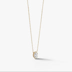 Aurielle Oval Diamond Necklace 18K Yellow Gold 1 ct