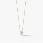 Aurielle Oval Diamond Necklace 18K Yellow Gold 1 ct