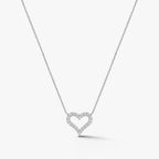 Amorette Diamond Heart Necklace