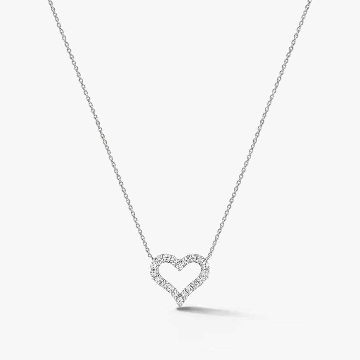 Amorette Diamond Heart Necklace