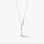 Wisteria Diamond Drop Necklace 18k Yellow Gold