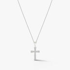 Eternal Cross Diamond Pendant 18k White Gold
