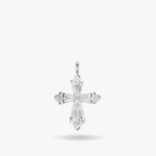 Étoile Kite Cross Pendant 18k White Gold