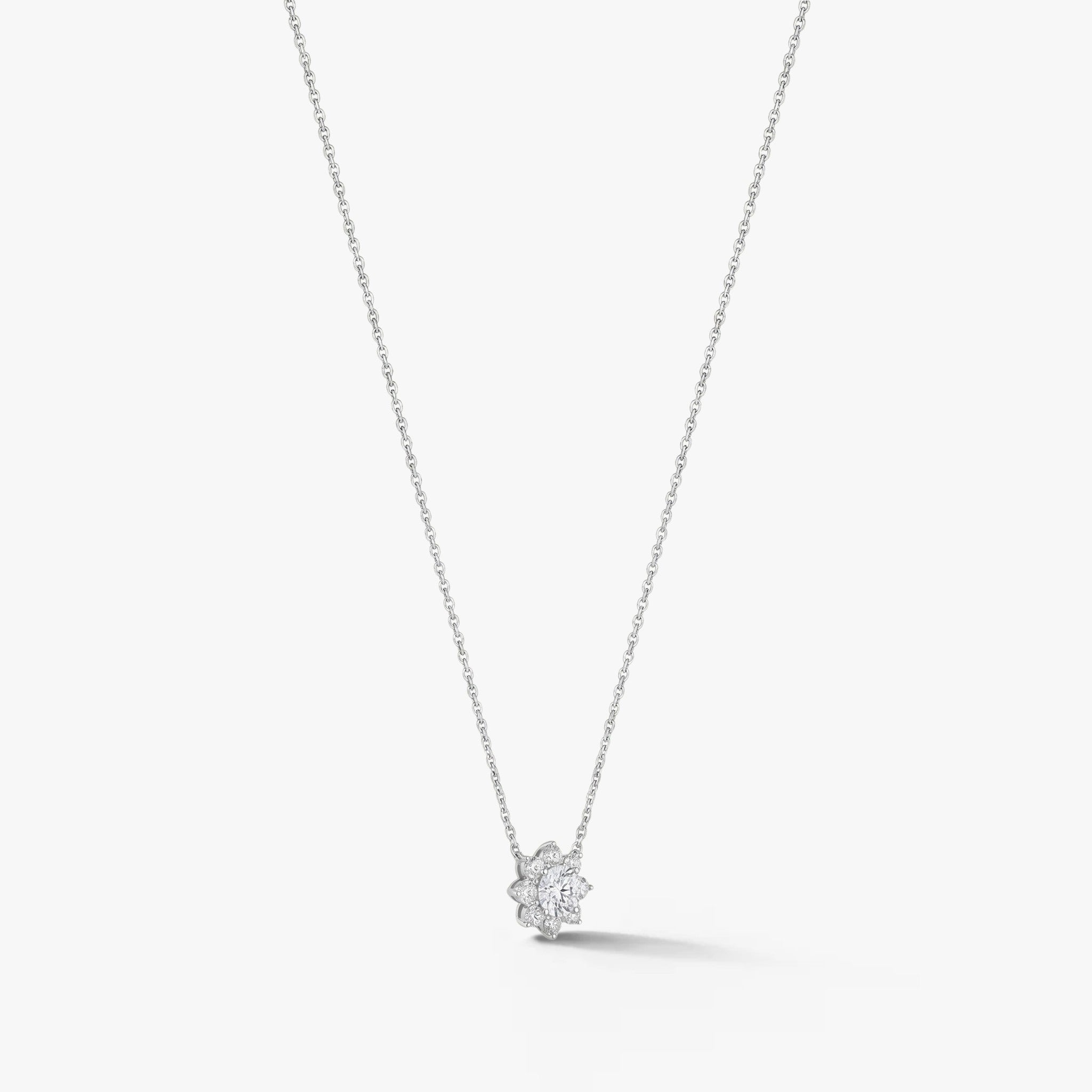 Snowé Bloom Diamond Necklace 18k White Gold