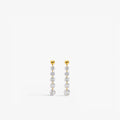 Cascade Lumière Drop Earrings 18k Yellow Gold