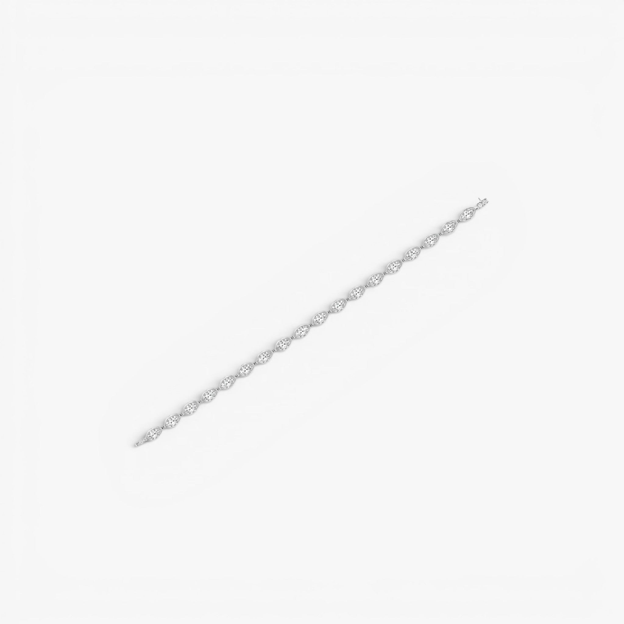Marquise Éclat Bracelet 18k White Gold