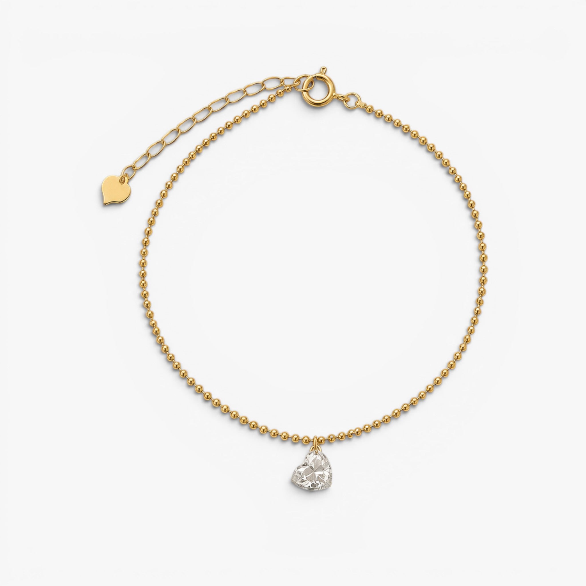 Céleste Heart Diamond Necklace 18k Yellow Gold 0.5 ct