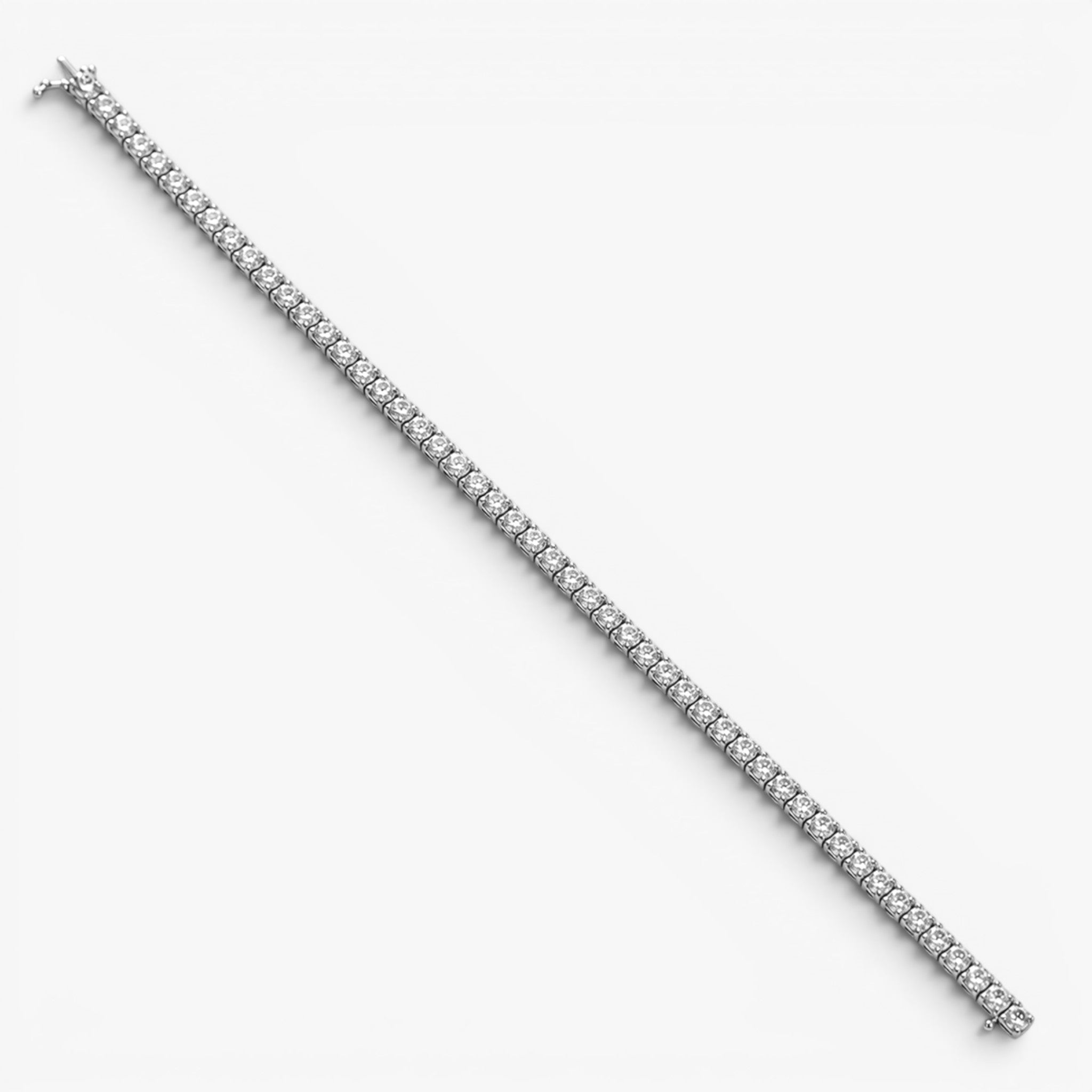 Éclat Tennis Bracelet 18k White Gold