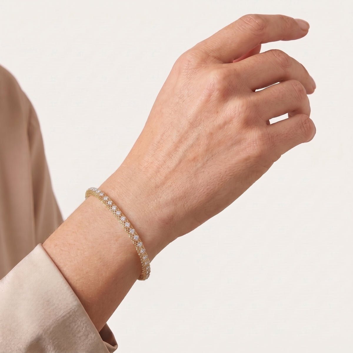 Aurelia Lace Diamond Bangle