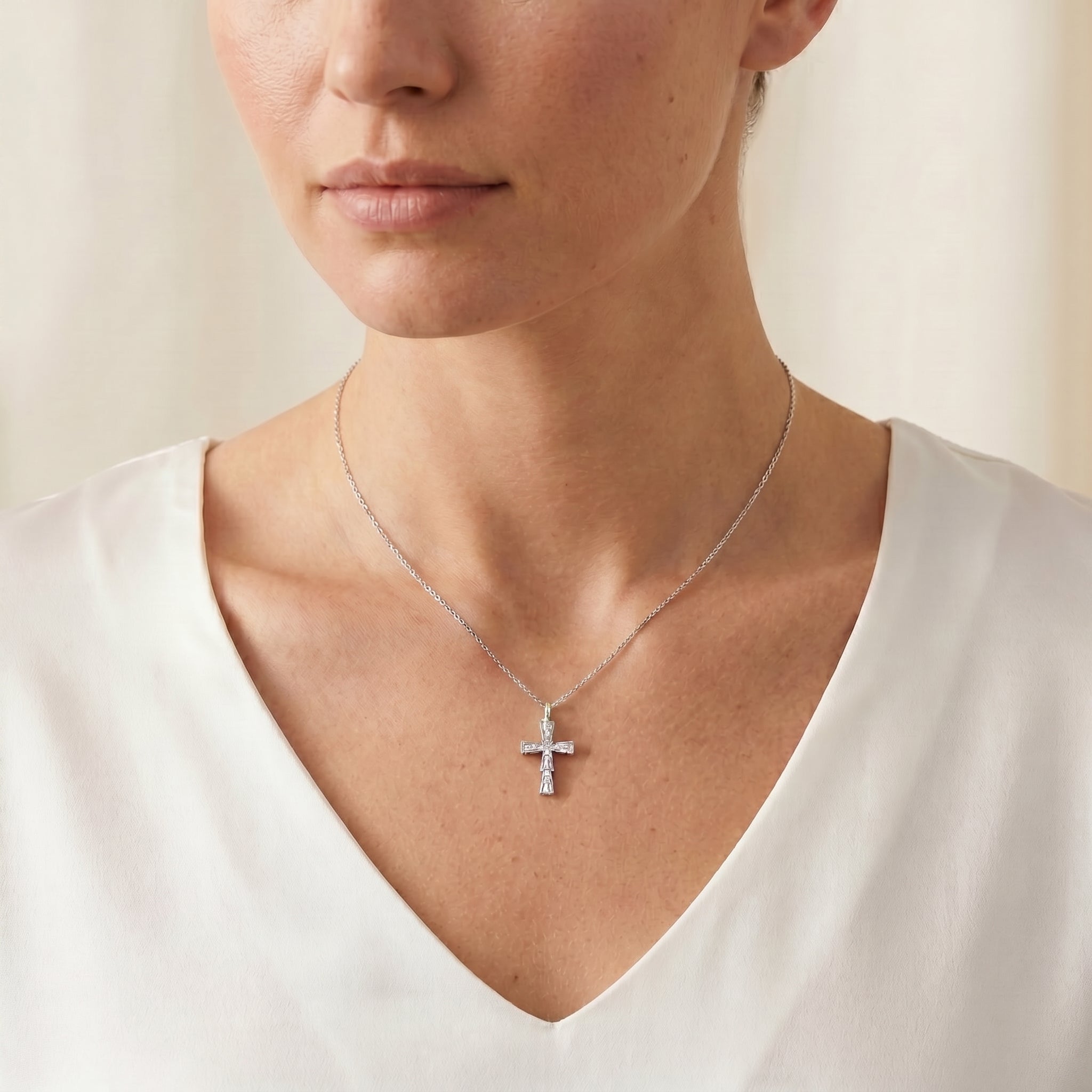 Eternal Cross Diamond Pendant