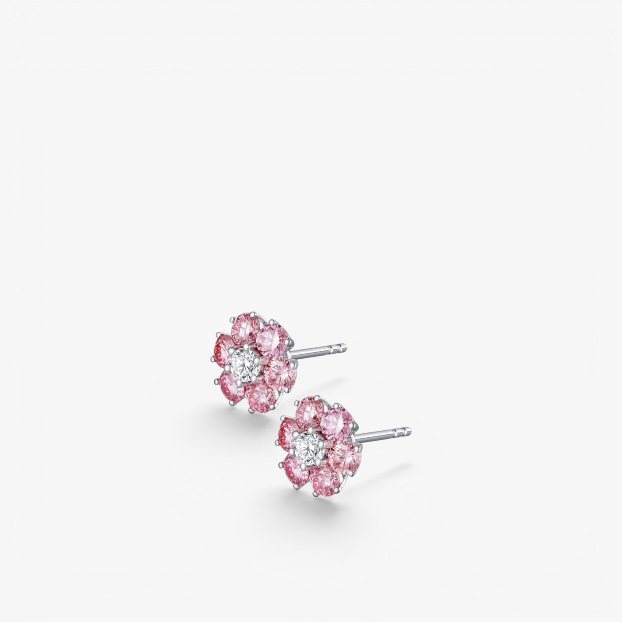 Rosabelle Bloom Studs 14k White Gold