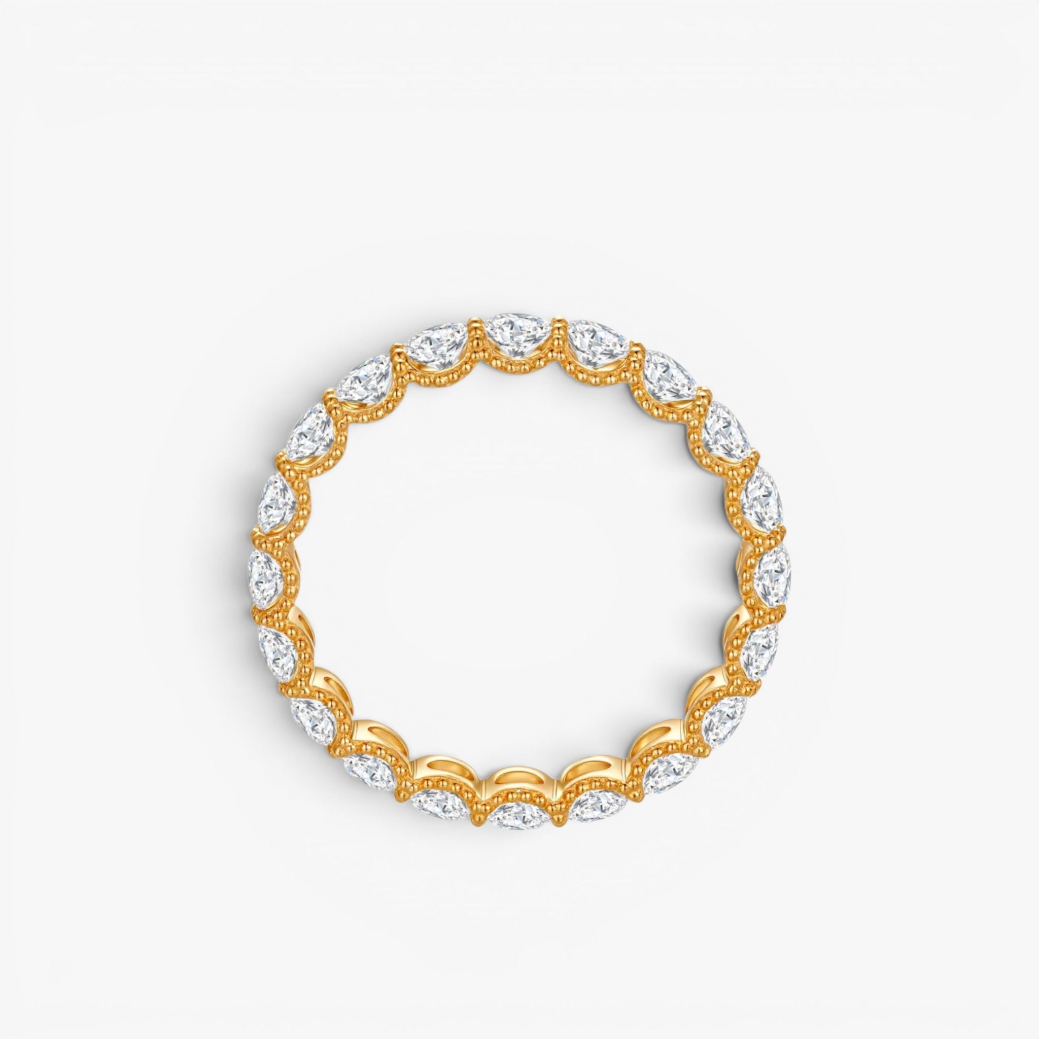 Celestia Eternity Ring 14k Yellow Gold