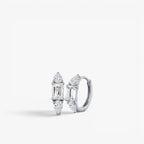 Trielle Hoop Earrings 14K White Gold