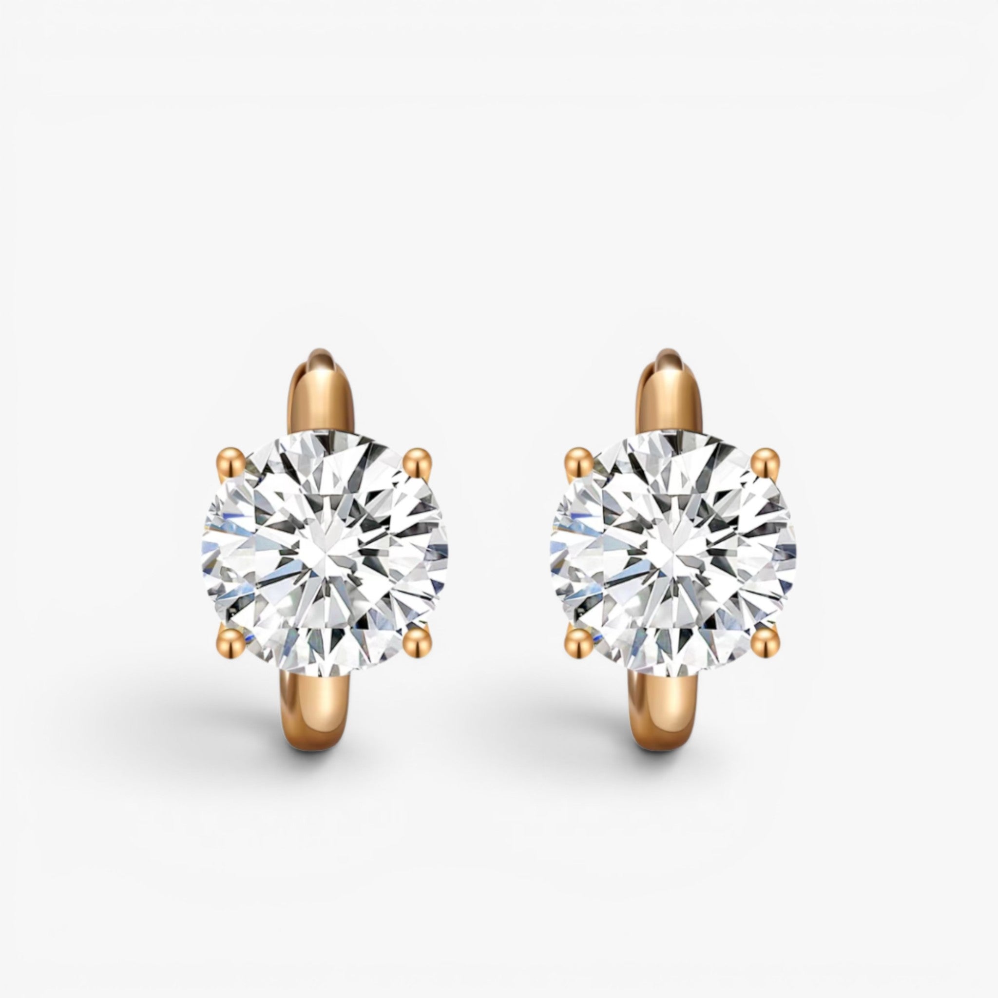 Solara Hoop Earrings 18k Yellow Gold 0.5 ct