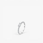 Émeraude Lumière Ring 14k White Gold