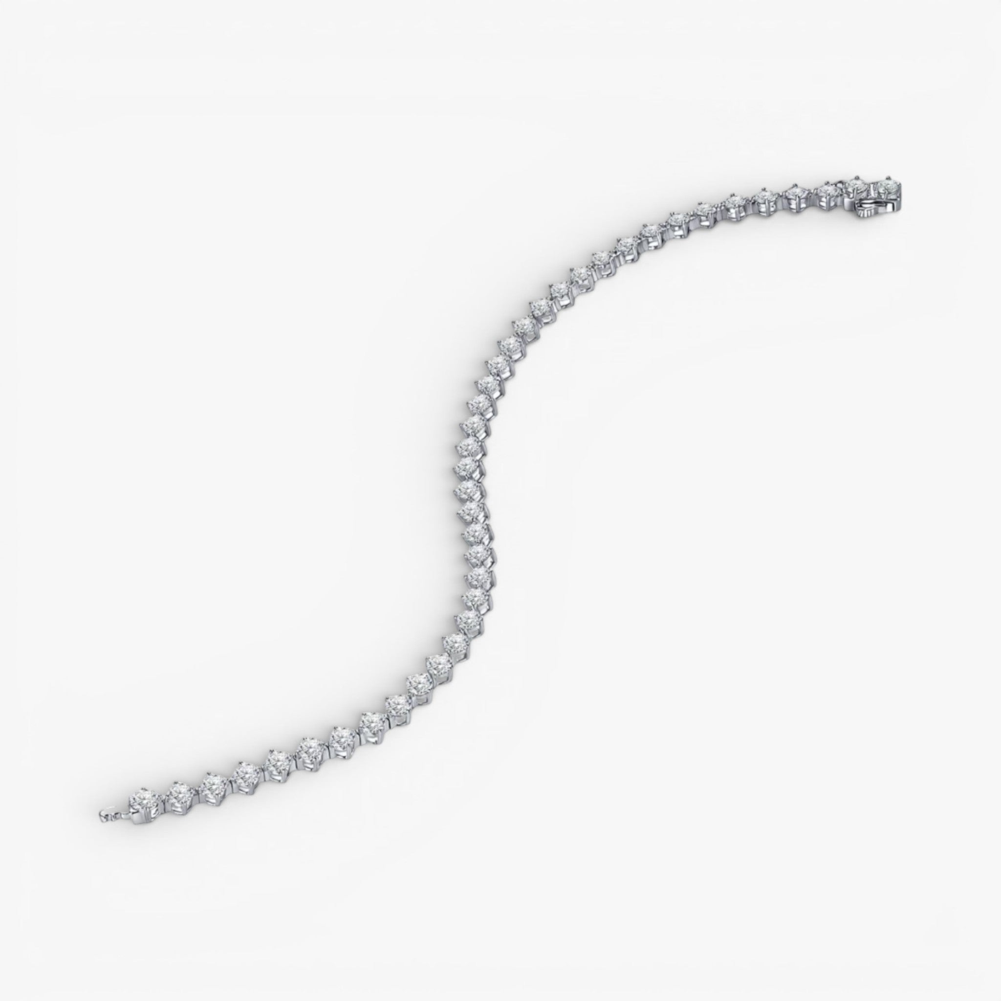 Celestia Tennis Bracelet 14k White Gold
