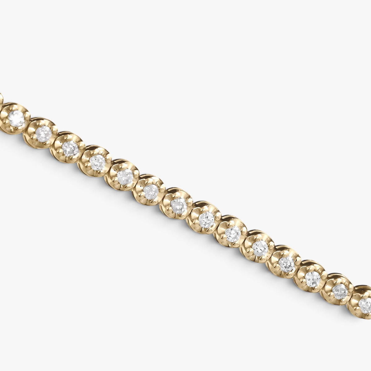 Élan Bezel Diamond Bracelet 18k Yellow Gold