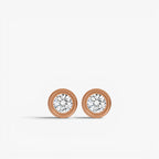 Liora Bezel Diamond Stud Earrings 18k Yellow Gold 0.5 ct
