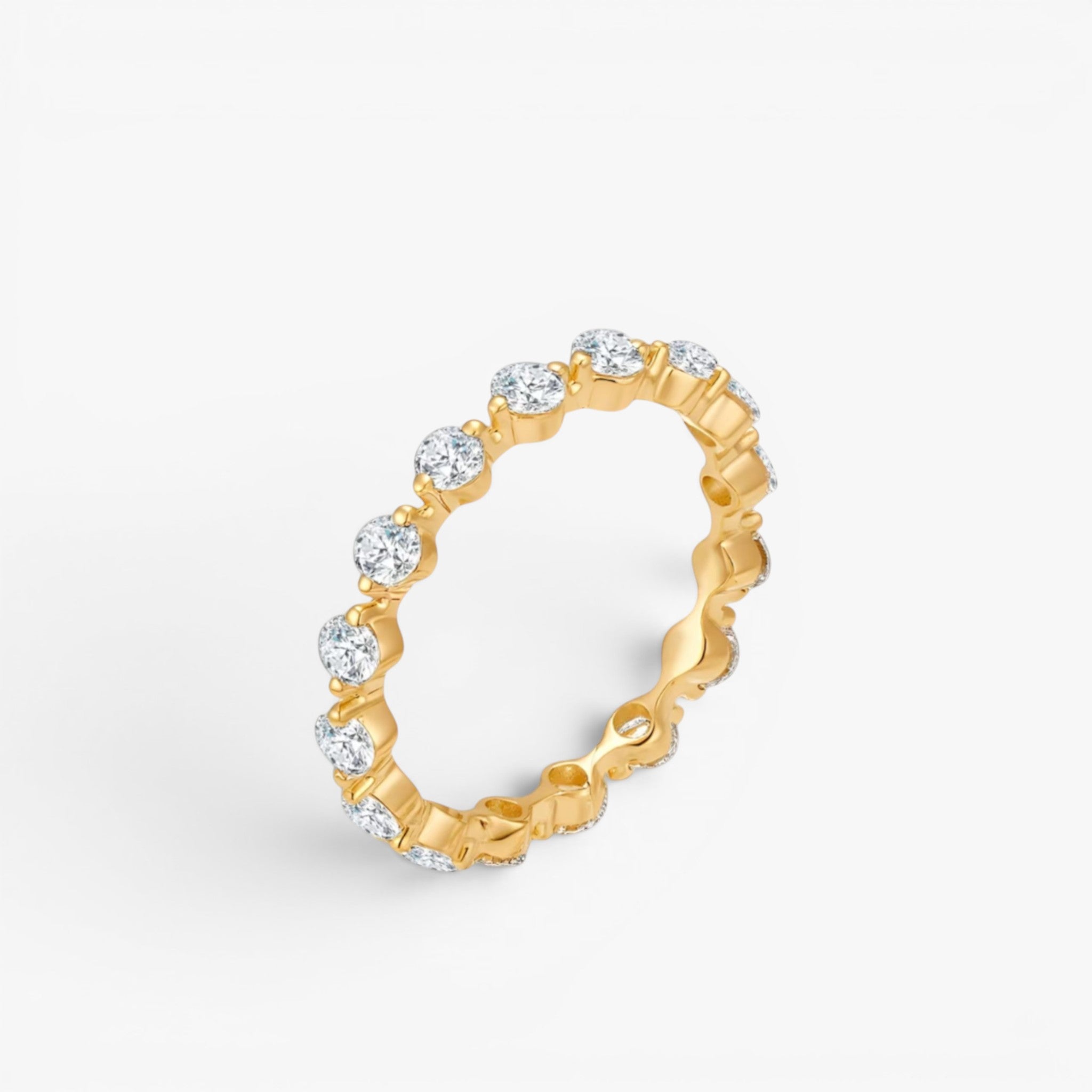 Stella Eternity Ring 14k Yellow Gold