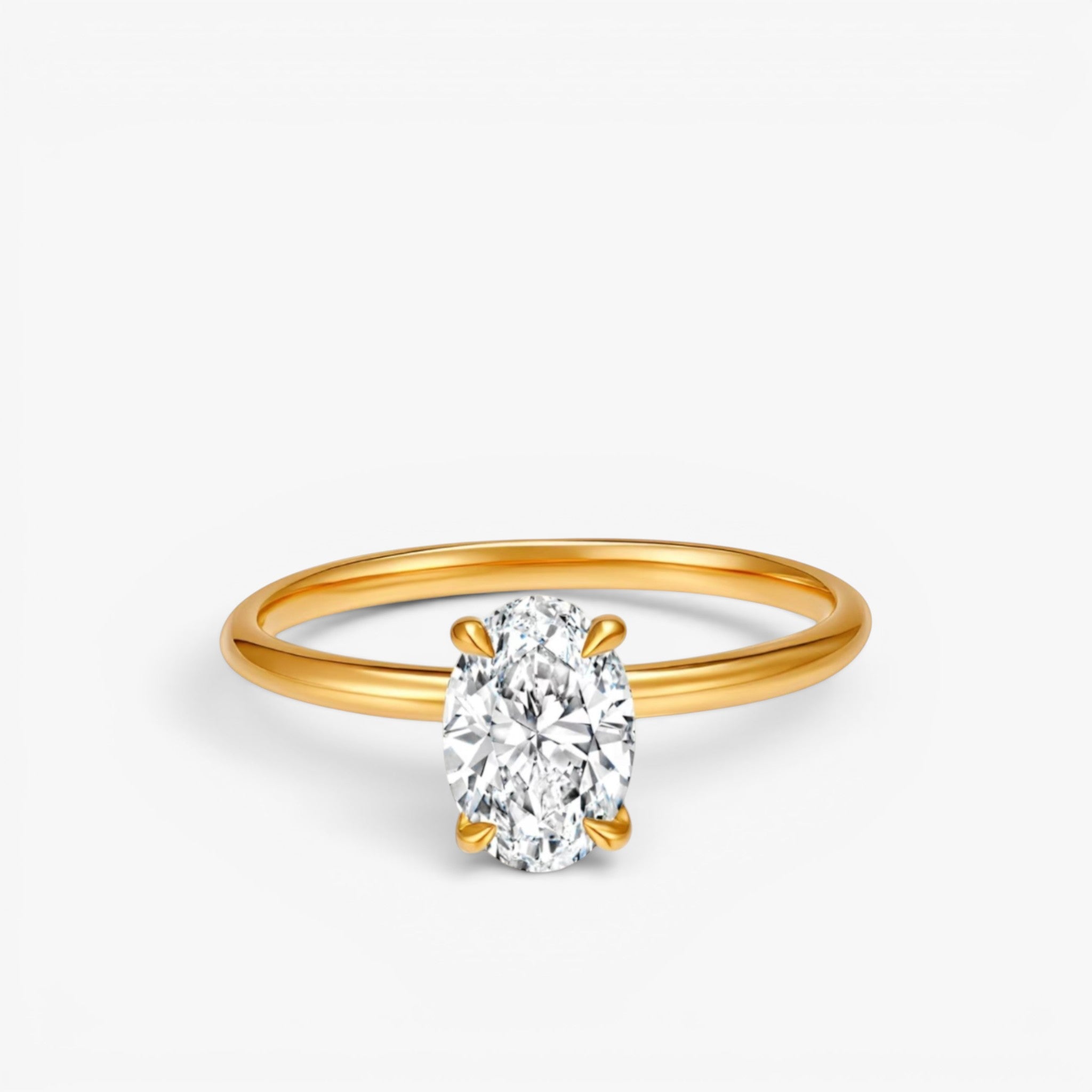 Aurelia Oval Ring 18k Yellow Gold 1 ct